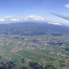 Flugwegposition um 13:56:08: Aufgenommen in der Nähe von Gemeinde Kobenz, Kobenz, Österreich in 2885 Meter